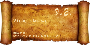 Virág Etelka névjegykártya