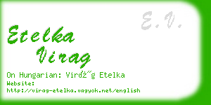 etelka virag business card